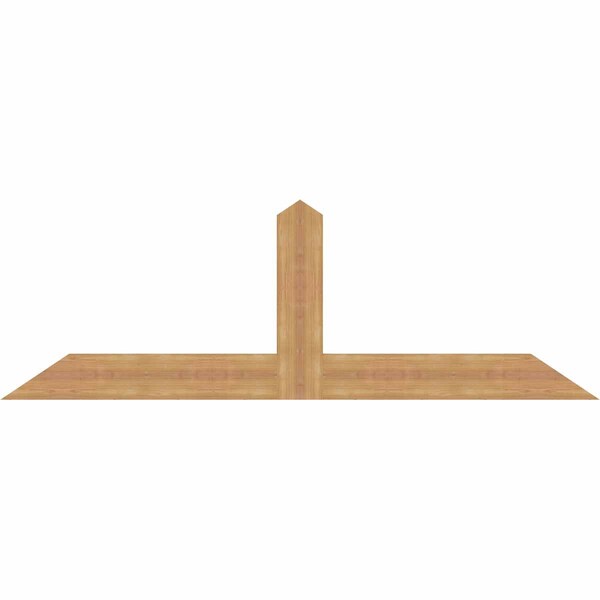 Ekena Millwork Portland Smooth Timber Gable Bracket, Western Red Cedar, 72"W x 24"H x 1 1/2"D x 5 1/2"F, 8/12 Pitch GBW072X24X0206POR00SWR - main